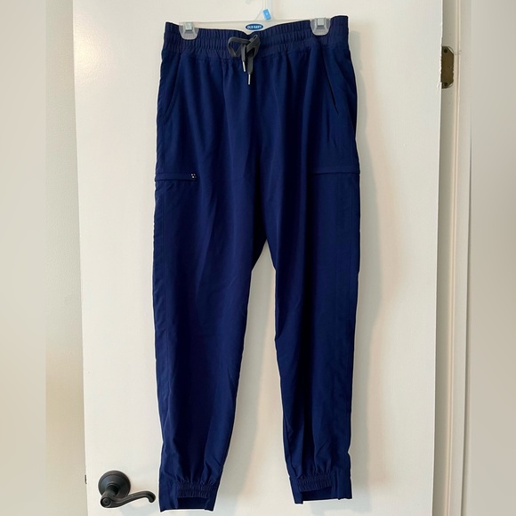 White Cross Pants - White Cross High Waisted/High Low Ankle Scrub Pant Navy